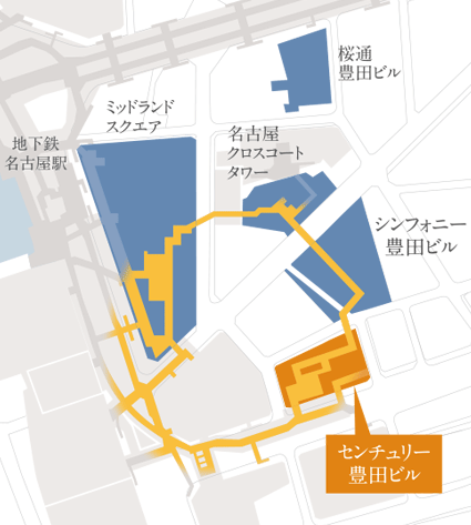 名駅四丁目が一つの街になる