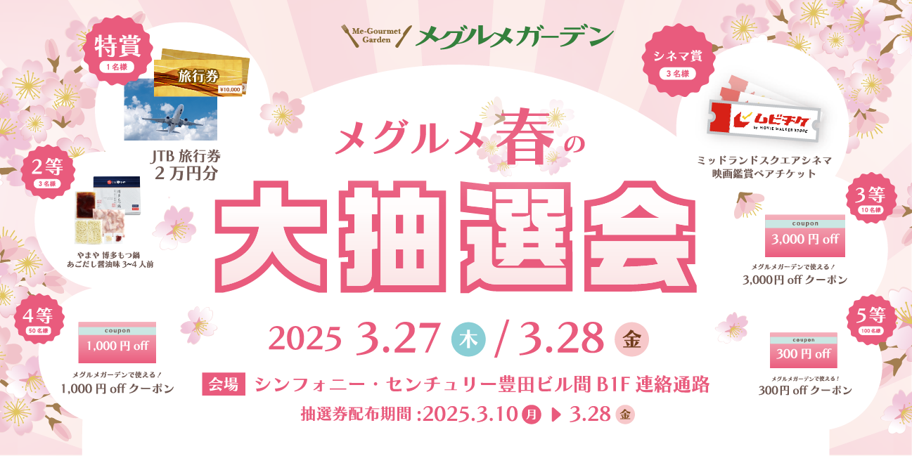 メグルメ春の大抽選会